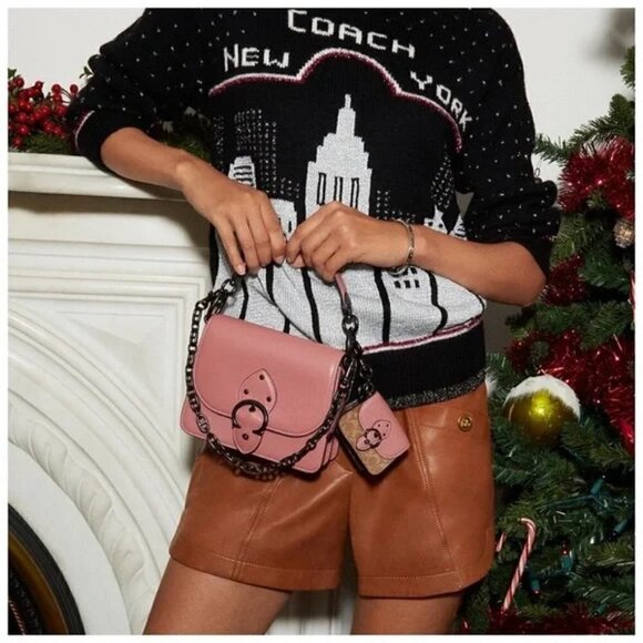 Coach 1941 Holiday Cityscape Intarsia Limited Edition Pullover Sweater Size M - Picture 8 of 17